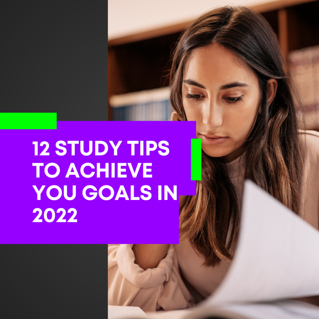 12 study tips to achieve you goals in 2022
