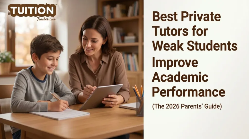 Best Private Tutors for Weak Students to Improve Academic Performance