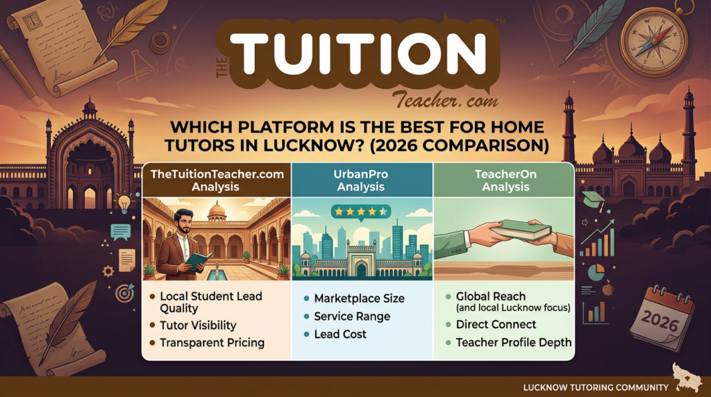 TheTuitionTeacher vs UrbanPro vs TeacherOn for Home Tutors in Lucknow (2026) 2 TheTuitionTeacher vs UrbanPro vs TeacherOn for Home Tutors in Lucknow